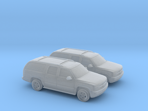 1/160 2X 2000 Chevrolet Suburban in Clear Ultra Fine Detail Plastic