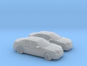 1/160 2X 2011 Chrysler 300 SRT in Clear Ultra Fine Detail Plastic