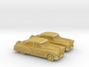 1/120 2X 1951 Pontiac Chieftan Sedan in Tan Fine Detail Plastic