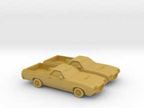 1/120 2X 1972 Ford Ranchero in Tan Fine Detail Plastic