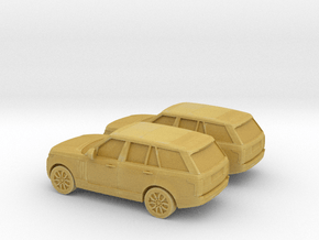 1/200 2X 2013 Range Rover Vogue in Tan Fine Detail Plastic