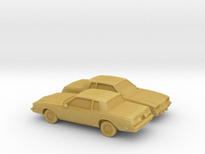 1/160 2X 1983 Oldsmobile Cutlass Supreme in Tan Fine Detail Plastic