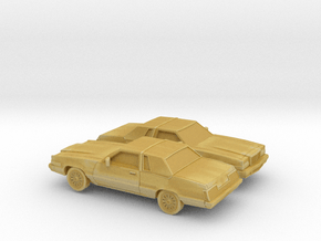 1/160 2X1980 Ford Thunderbird in Tan Fine Detail Plastic