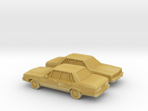 1/160 2X 1978-83 Ford Fairmont Sedan in Tan Fine Detail Plastic