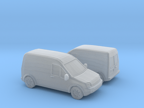 1/148 2X 2002-08 Ford Transit Connect in Clear Ultra Fine Detail Plastic