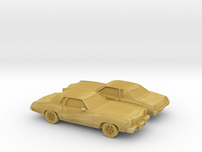 1/160 2X  1976-77  Chevrolet Monte Carlo in Tan Fine Detail Plastic