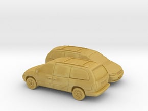 1/160 2X 1995-2000 Plymouth Grand Voyager in Tan Fine Detail Plastic