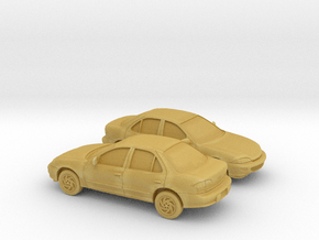 1/160 2X 1999-03 Chevrolet Cavalier Sedan in Tan Fine Detail Plastic