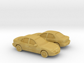 1/160 2X 1995-99 Pontiac Sunfire in Tan Fine Detail Plastic