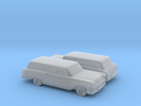 1/160 2X 1958 Chevrolet Nomad in Clear Ultra Fine Detail Plastic