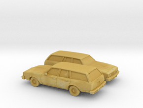 1/160 2X 1984-88 Oldsmobile Cutlass Supreme Cruise in Tan Fine Detail Plastic