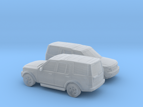 1/160 2X 2004-09 Land Rover Discovery in Clear Ultra Fine Detail Plastic