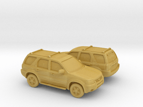 1/160 2X 2000-07 Ford Escape XLT in Tan Fine Detail Plastic