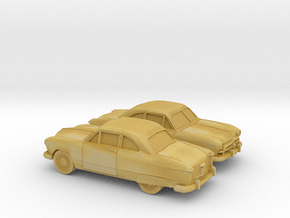 1/160 2X 1949 Ford  Fordor Coupe in Tan Fine Detail Plastic