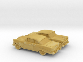 1-160 2X 1956 Chevrolet Bel Air Coupe in Tan Fine Detail Plastic