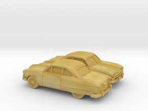 1/160 2X 1950 Ford Fordor Coupe in Tan Fine Detail Plastic