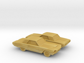 1/200 2X 1964 Ford Thunderbird in Tan Fine Detail Plastic