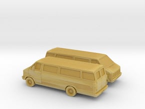 1/160 2X 1986-93 Dodge Ram Van 3500 in Tan Fine Detail Plastic