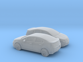 1/120 2X 2013 Chevrolet Volt in Clear Ultra Fine Detail Plastic