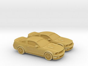 1/120 2X 2006-10 Ford Mustang Shelby in Tan Fine Detail Plastic