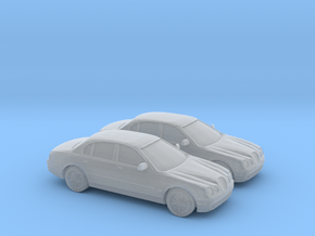 1/120 2X 1998 Jaguar S Type in Clear Ultra Fine Detail Plastic