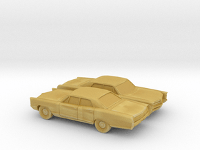 1/160 2X 1966 Pontiac Bonneville Sedan in Tan Fine Detail Plastic