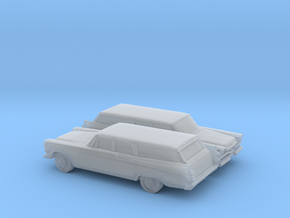 1/160 2X  1957 Dodge Royal Station Wagon in Clear Ultra Fine Detail Plastic