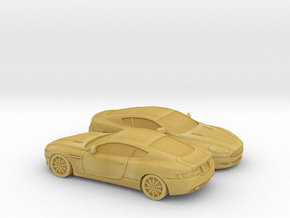 1/160 2X 2004-08 Aston Martin DB9 in Tan Fine Detail Plastic