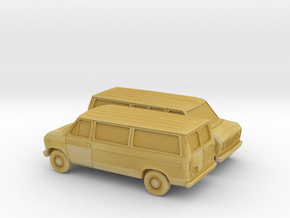 1/160 2X 1975-91 Ford E-Series Van in Tan Fine Detail Plastic