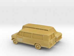 1/160 2X 1975-91 Ford E-Series Van Extended in Tan Fine Detail Plastic