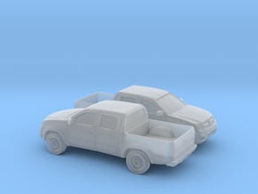 1/148 2X 2005-14 Toyota Hilux in Clear Ultra Fine Detail Plastic