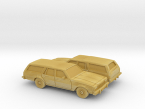 1/160 2X 1977-78 Chevrolet Caprice Estate Wagon in Tan Fine Detail Plastic