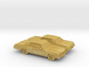 1/160 2X 1977 Chrysler Newport Coupe in Tan Fine Detail Plastic