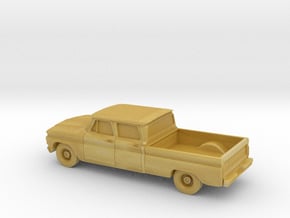 1/87 1966 Chevrolet C10 Crew Cab in Tan Fine Detail Plastic