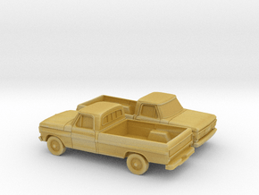 1/160 2X 1967-69 Ford F-Series Reg in Tan Fine Detail Plastic