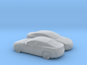1/160 2X 2012-16 Tesla Model S in Clear Ultra Fine Detail Plastic