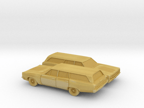 1/160 2X 1968-70 Plymouth Satellite Station Wagon in Tan Fine Detail Plastic