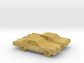 1/160 2X 1968-71 Lincoln Mark III in Tan Fine Detail Plastic