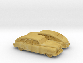 1/160 2X 1949-50 Nash Ambassador Sedan in Tan Fine Detail Plastic