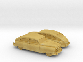 1/160 2X 1949-50 Nash Ambassador Coupe in Tan Fine Detail Plastic