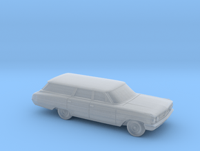 1/87 1964 Ford Galaxie Station Wagon in Clear Ultra Fine Detail Plastic