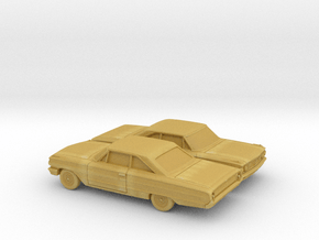 1/160 2X 1964 Ford Galaxie Coupe in Tan Fine Detail Plastic