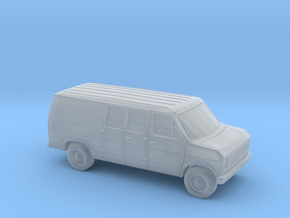 1/43 1975-91 Ford E-Series Delivery Van in Clear Ultra Fine Detail Plastic