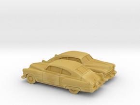 1/160 2X 1949-52 Cadillac Series 62 Fastback in Tan Fine Detail Plastic