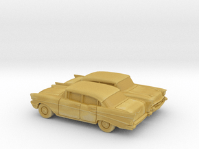 1/160 2X 1957 Chevrolet BelAir Sedan in Tan Fine Detail Plastic