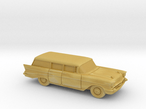 1/87 1957 Chevrolet Bel Air Station Wagon in Tan Fine Detail Plastic