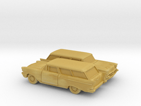1/160 2X 1957 Chevrolet One Fifty Nomad in Tan Fine Detail Plastic