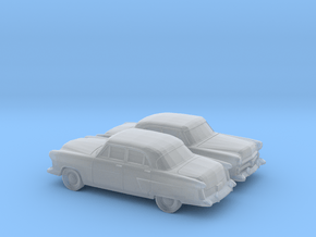 1/160 2X 1952 Ford Crestline Sedan in Clear Ultra Fine Detail Plastic
