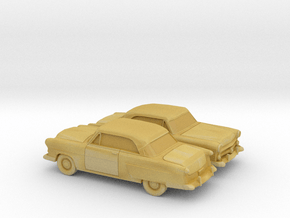 1/160 2X 1952 Ford Crestline Victoria Coupe in Tan Fine Detail Plastic
