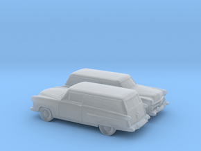1/160 2X 1952 Ford Courier Sedan Delivery in Clear Ultra Fine Detail Plastic